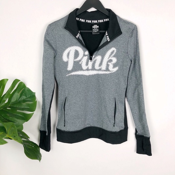 PINK Victoria's Secret Jackets & Blazers - Victorias Secret PINK Ultimate Half Zip Jacket